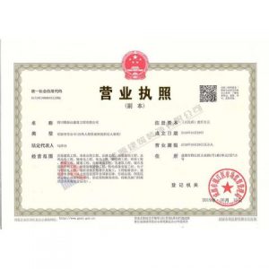 四川蜀振業建設工程有限公司營業執照